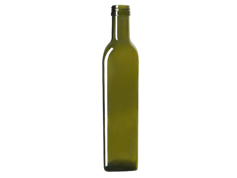 TUSCANIA SUITE BOTTIGLIA PER OLIO H.23 CM.-CL.50 DECORO VERDE CON TAPPO  DOSATORE – IVV